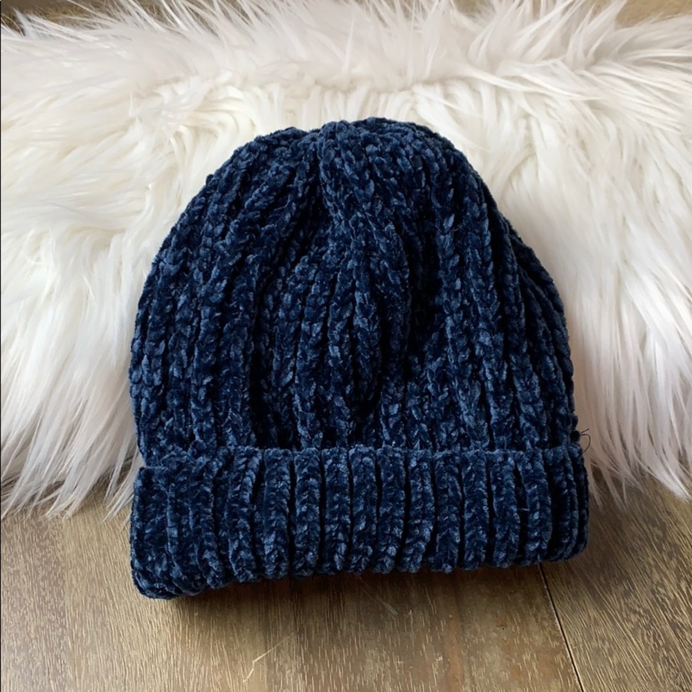 Very Soft Chenille Cuffed Beanie Hat
